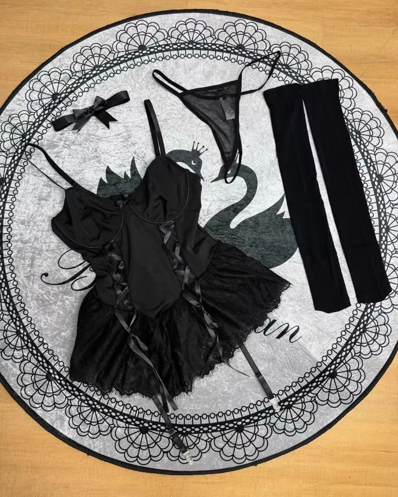 Zara™ | Body Lingerie Bodycon Romantique z Koronkowymi Wykończeniami