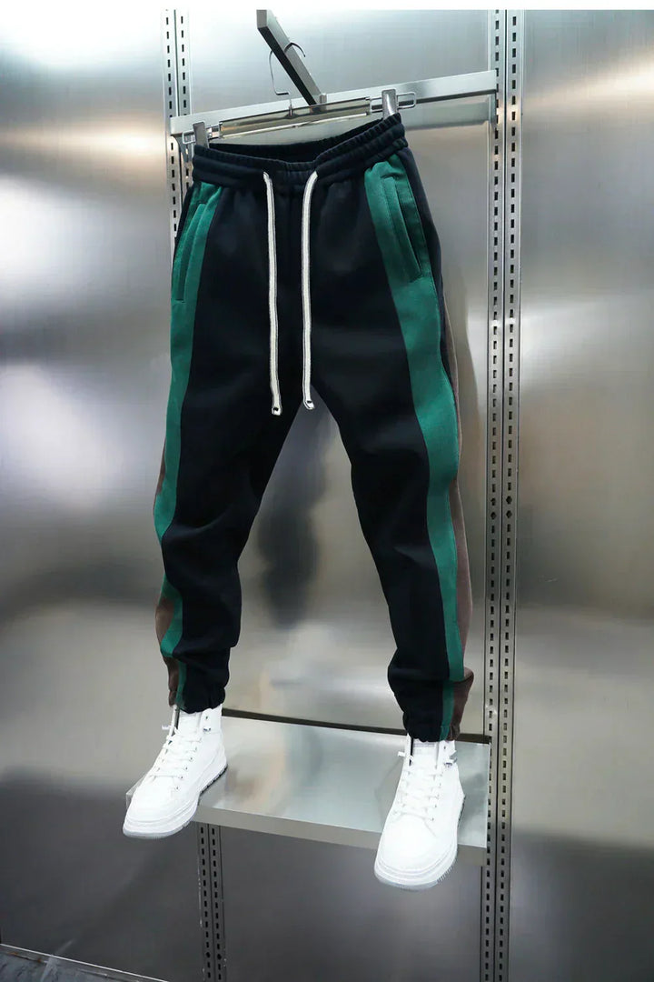 Laurent™ | Spodnie z Napięciem z Kontrastowymi Paskami