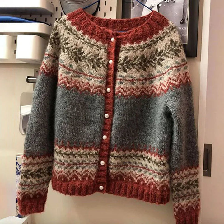 Atasha | Vintage Islandzki Sweter Wełniany