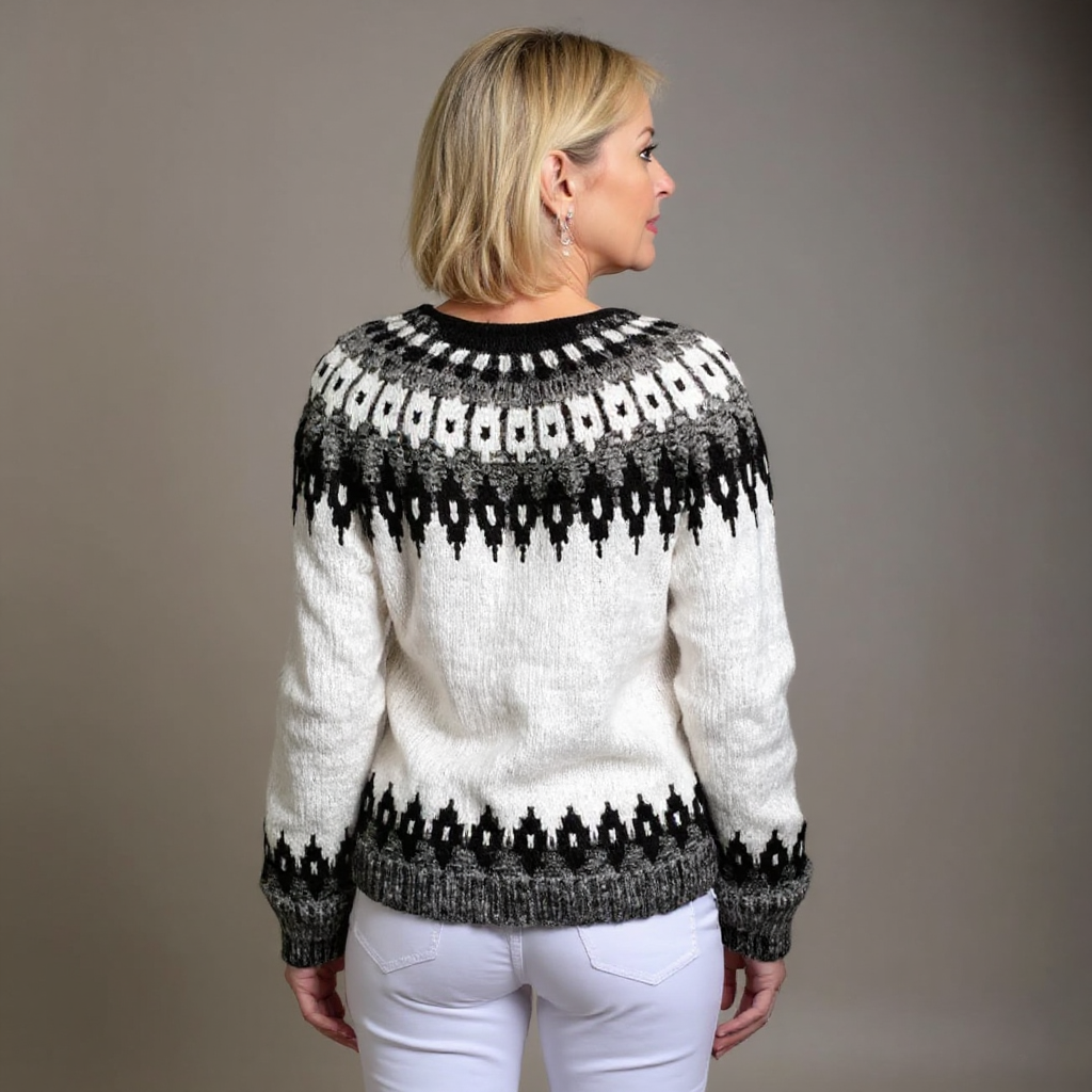 Alexa | Vintage Islandzki Sweter z Wełny