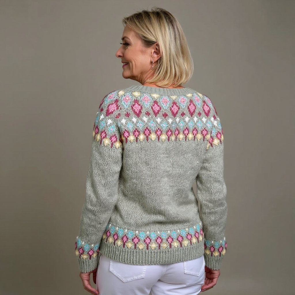 Madeline | Vintage Islandzki Sweter z Wełny