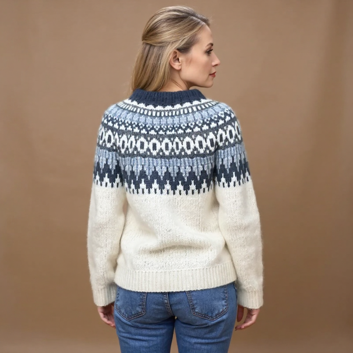Maecey | Vintage Islandzki Sweter Wełniany
