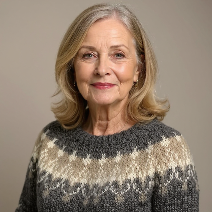 Samantha | Vintage Islandzki Sweter Wełniany