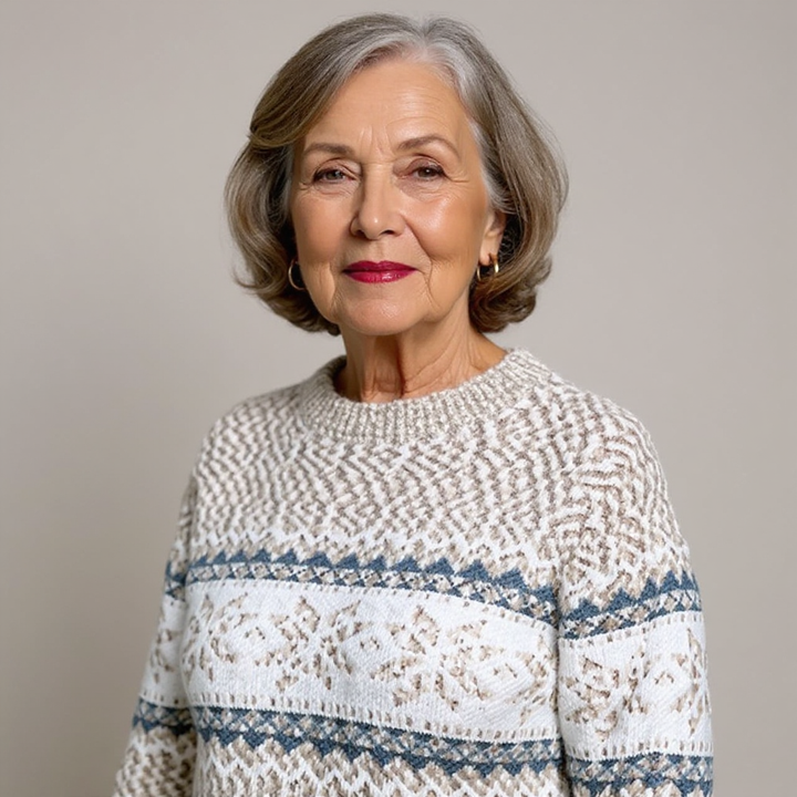 Melanie | Vintage Islandzki Sweter Wełniany