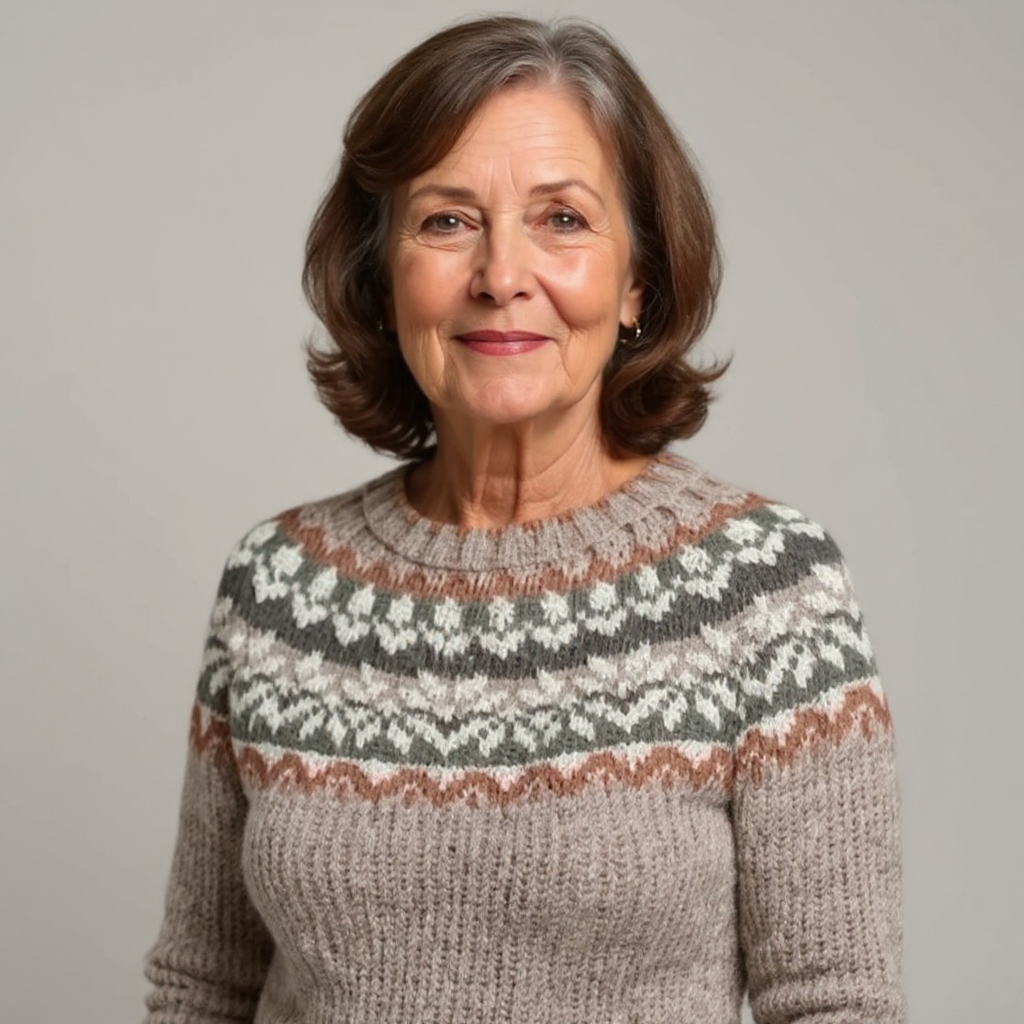 Olivia | Vintage Islandzki Sweter z Wełny